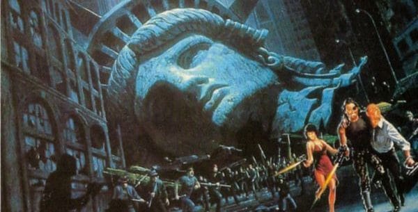 Movie poster with the Statue of Liberty of Escape from New York