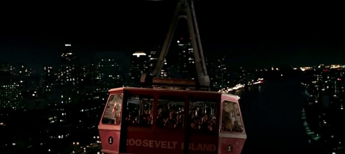 Scène du Roosevelt Island Tramway dans Spider-Man