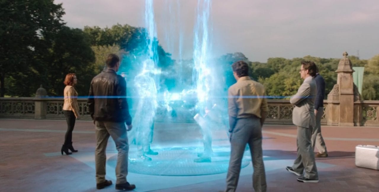 Scene at the Bethesda Terrace in The Avengers