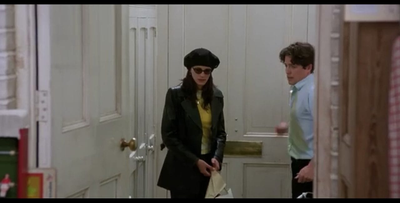 Scene from Will Thacker's house in Love at First Sight in Notting Hill