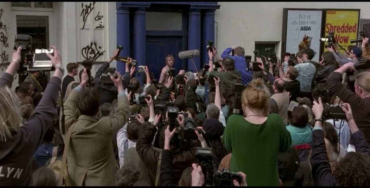 Scene from Will Thacker's house in Love at First Sight in Notting Hill