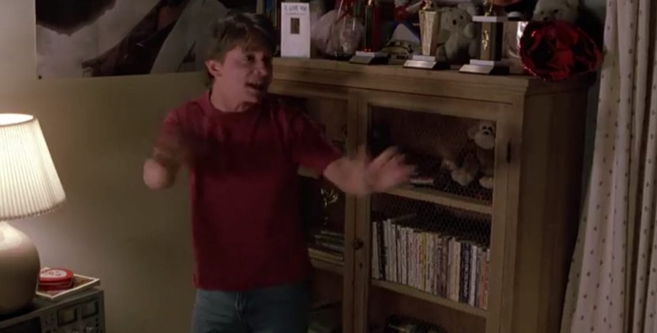 Scene in Back to the Future 2 in McFly House