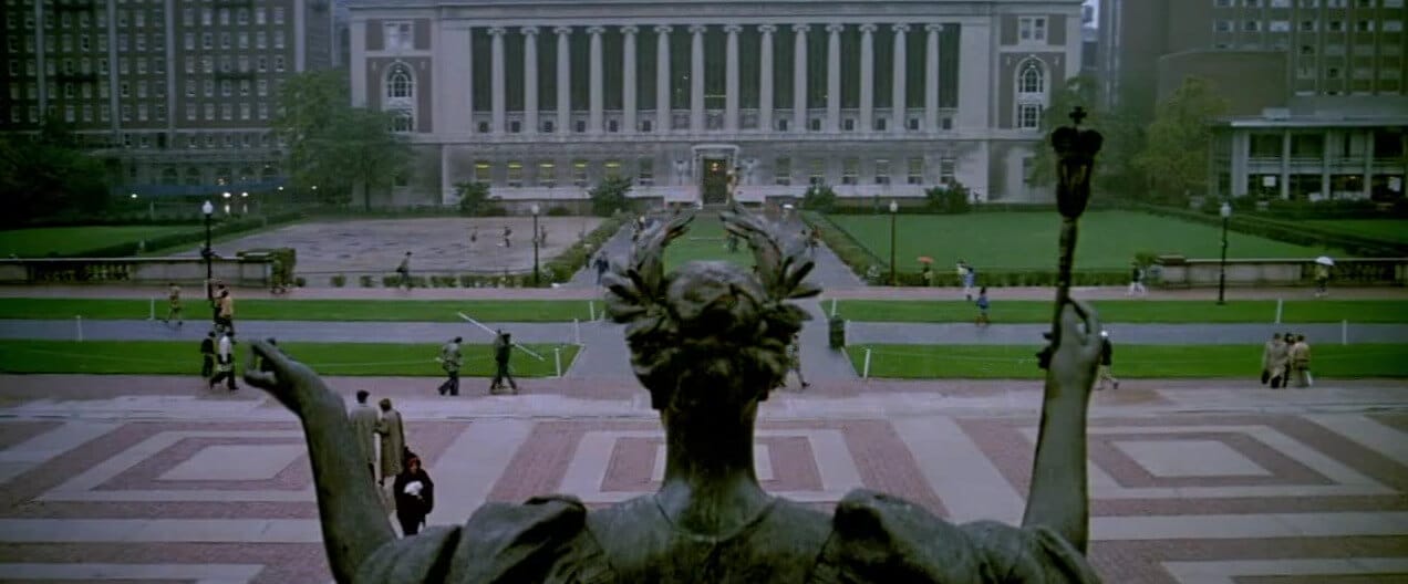 Scène de l'université Columbia dans SOS Fantômes