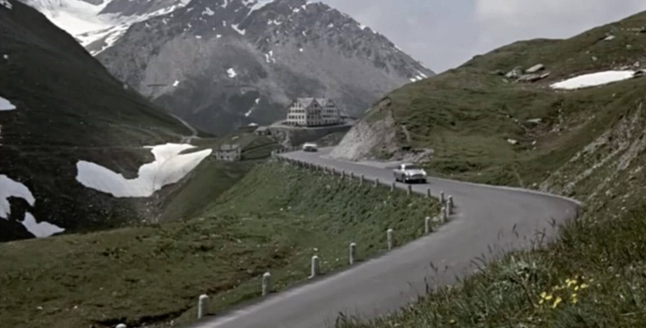 Scene at the Col de la Furka in Goldfinger