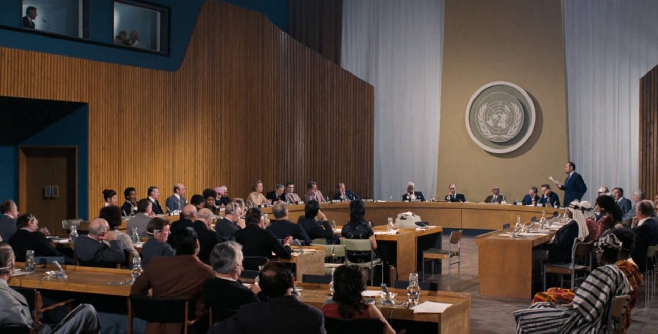 Scene at the United Nations in Live and let die