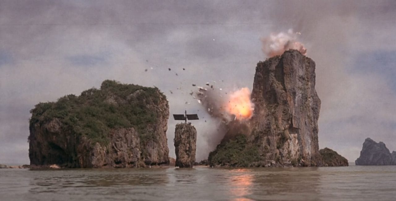 Scene on James Bond Island in the Man with the Golden Gun.