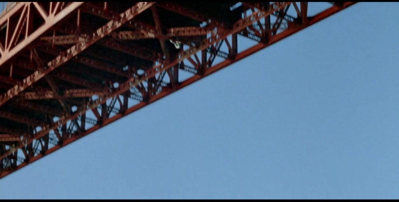 Scene at the Golden Gate Bridge in A View to a Kill