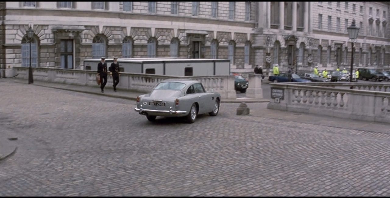 Scene at Somerset House in Tomorrow Never Dies