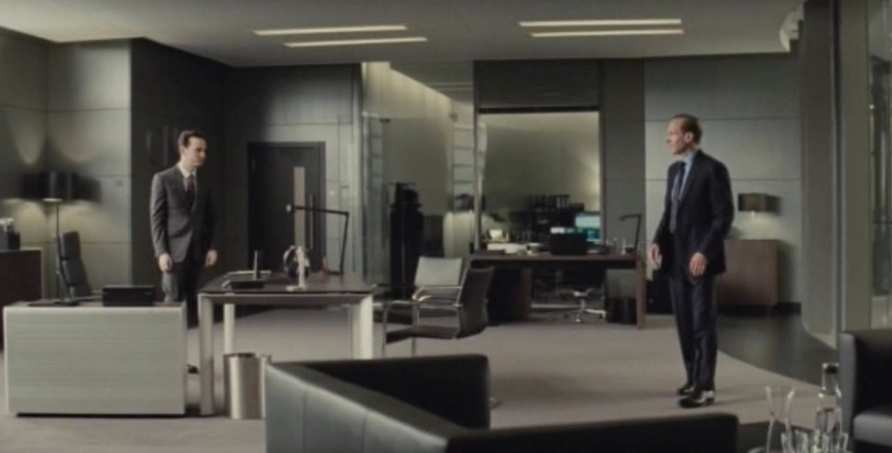 Scène au siège du MI5 dans Spectre