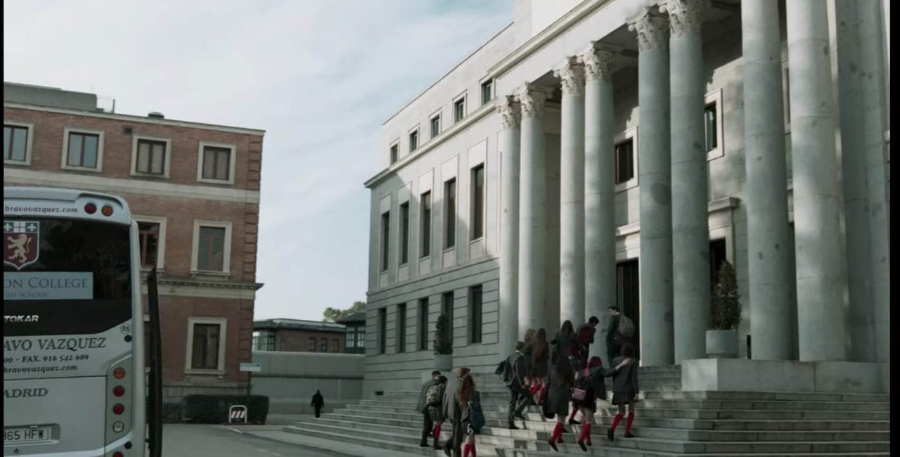 Scene at the National Coinage and Stamp Factory in Money Heist