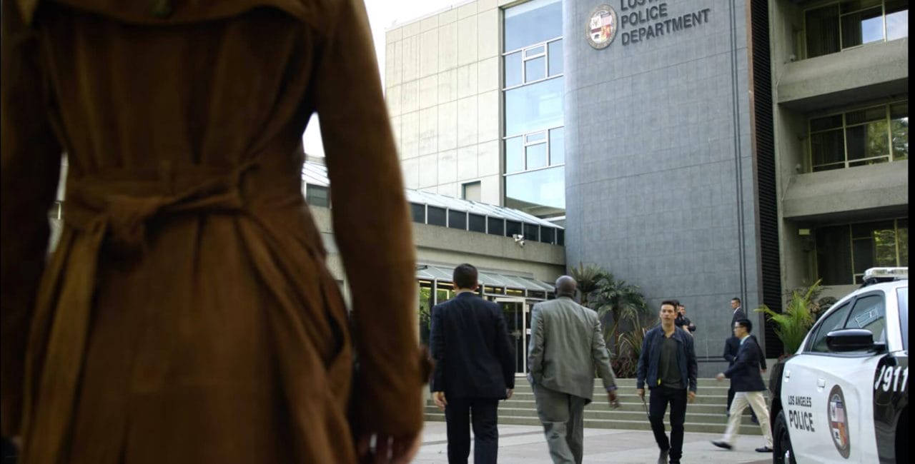 Scene at the police station in Lucifer