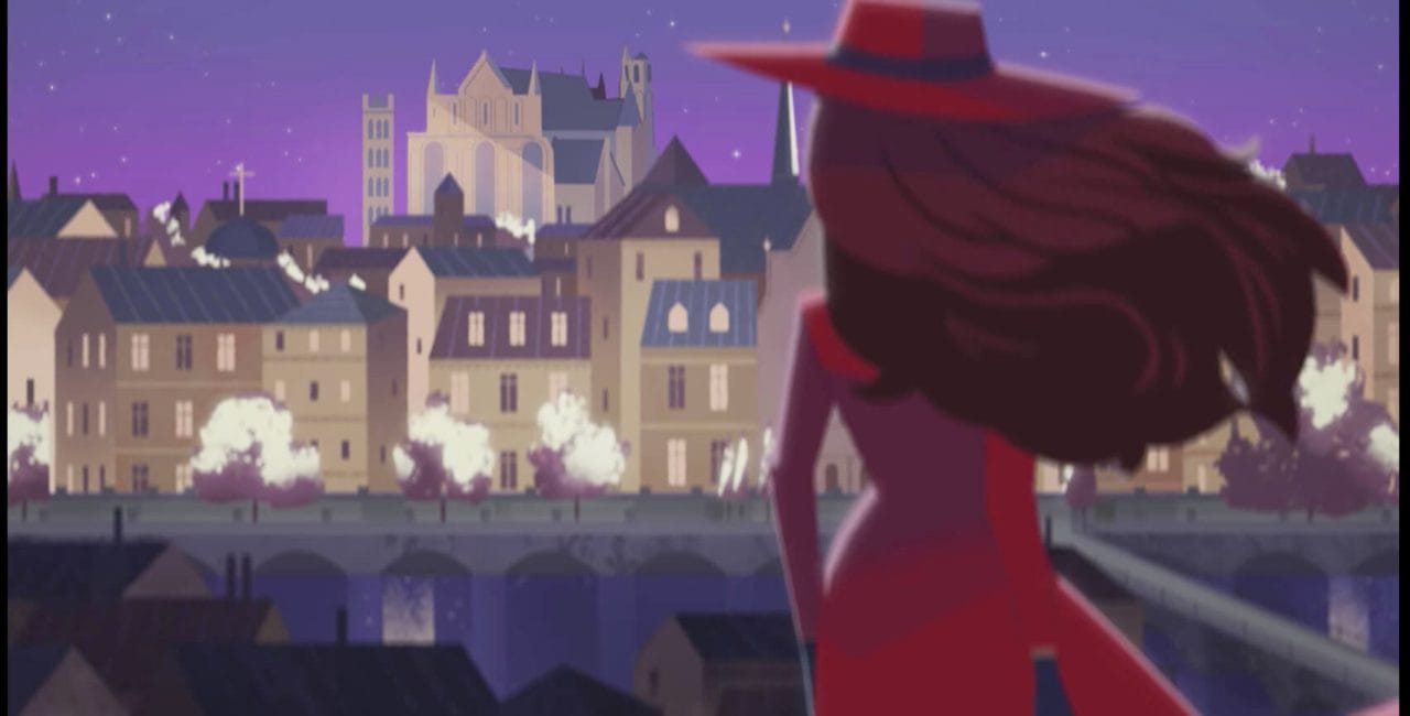 Scene at the Cathedral Saint-Pierre Poitiers in Carmen Sandiego
