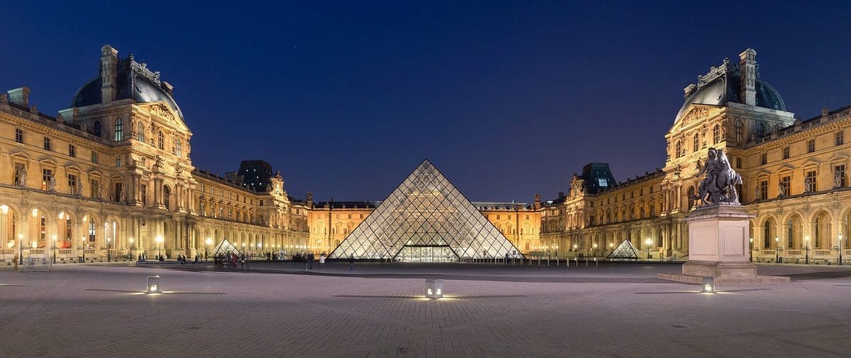Pyramid of the Louvre in Paris