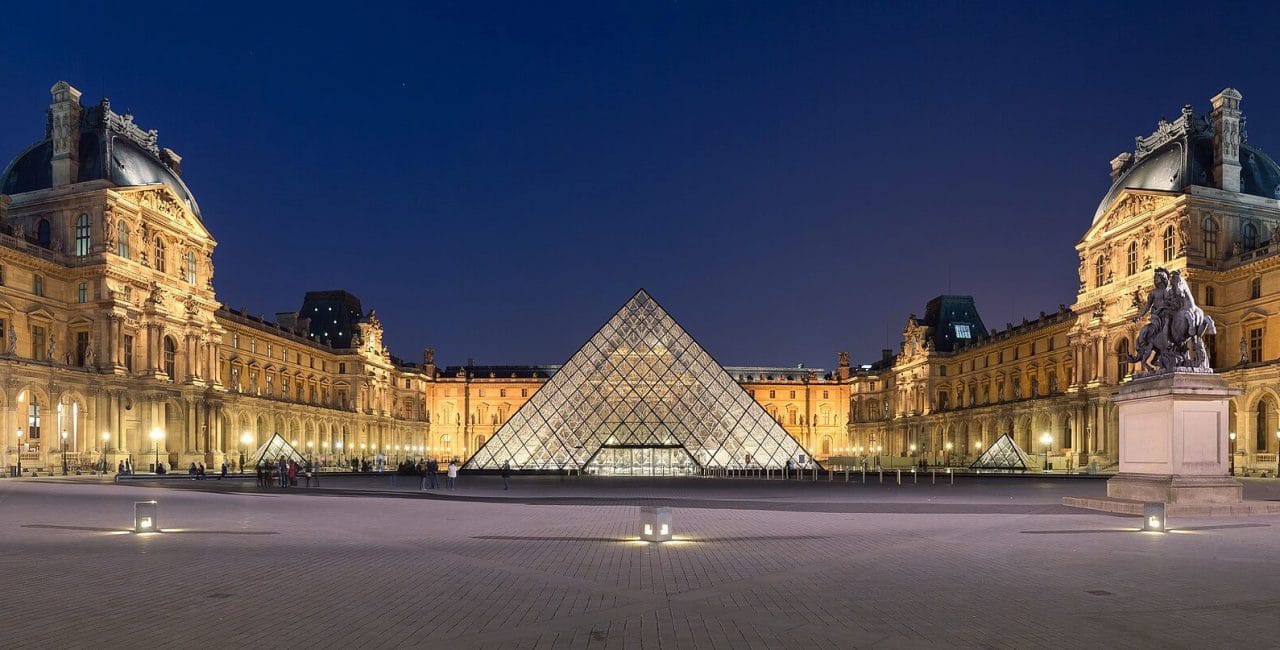 Pyramid of the Louvre in Paris
