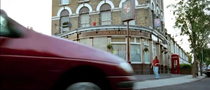 Scene at The Winchester Tavern in Shaun of the Dead