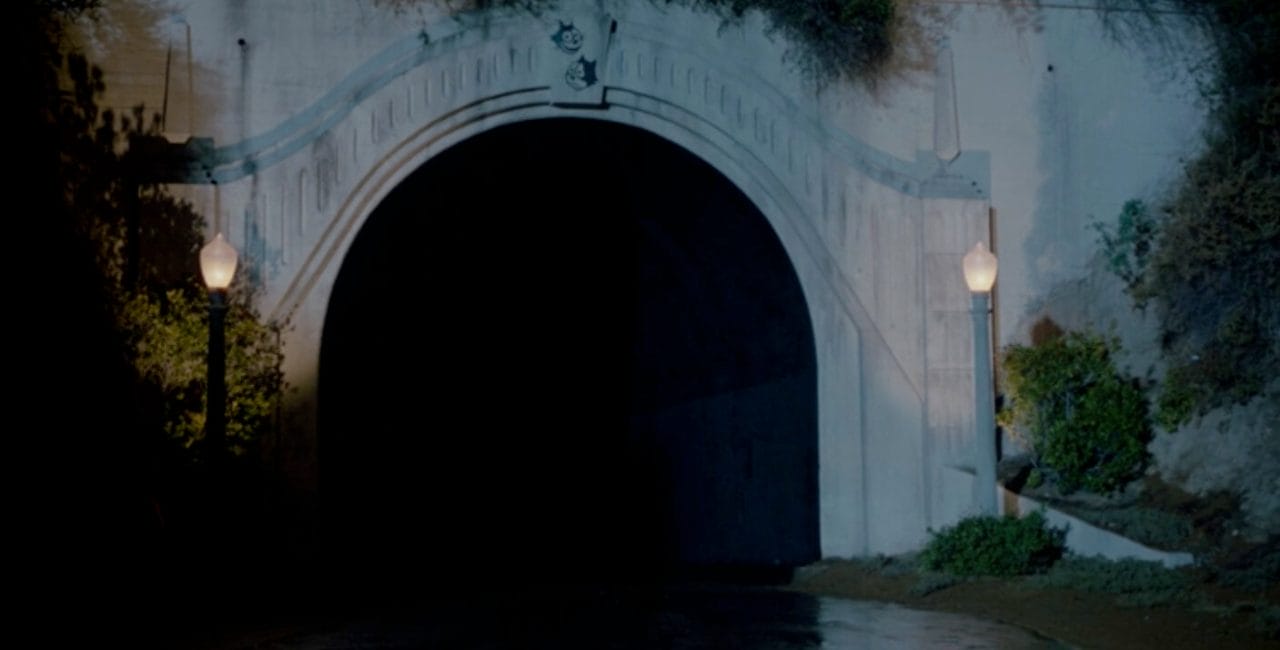 Scene of the Toonville tunnel in Who Framed Roger Rabbit