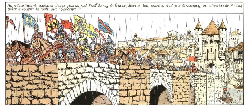 Vasco at the medieval bridge of Chauvigny