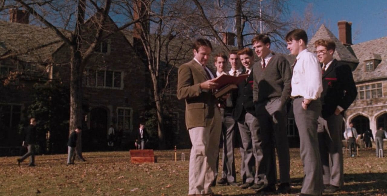 Scene at Welton Academy in Dead Poets Society