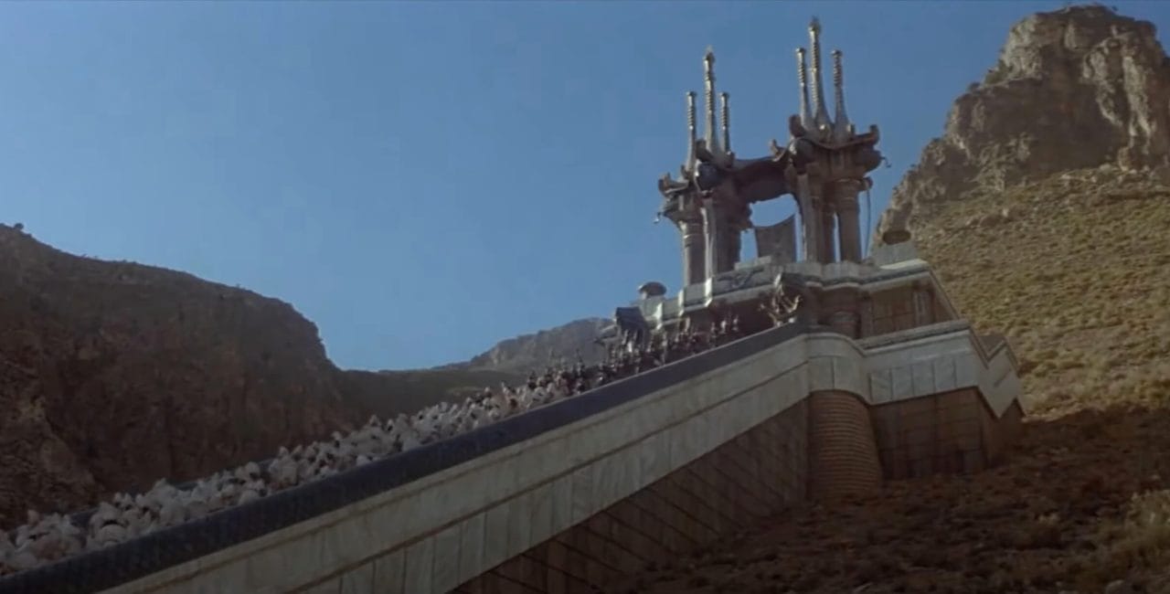 Scène au Temple de Thulsa Doom dans Conan le Barbare