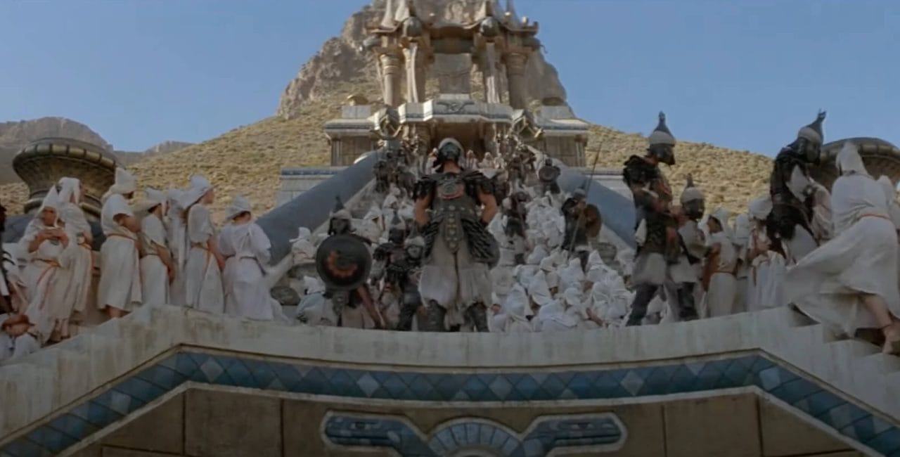 Scène au Temple de Thulsa Doom dans Conan le Barbare