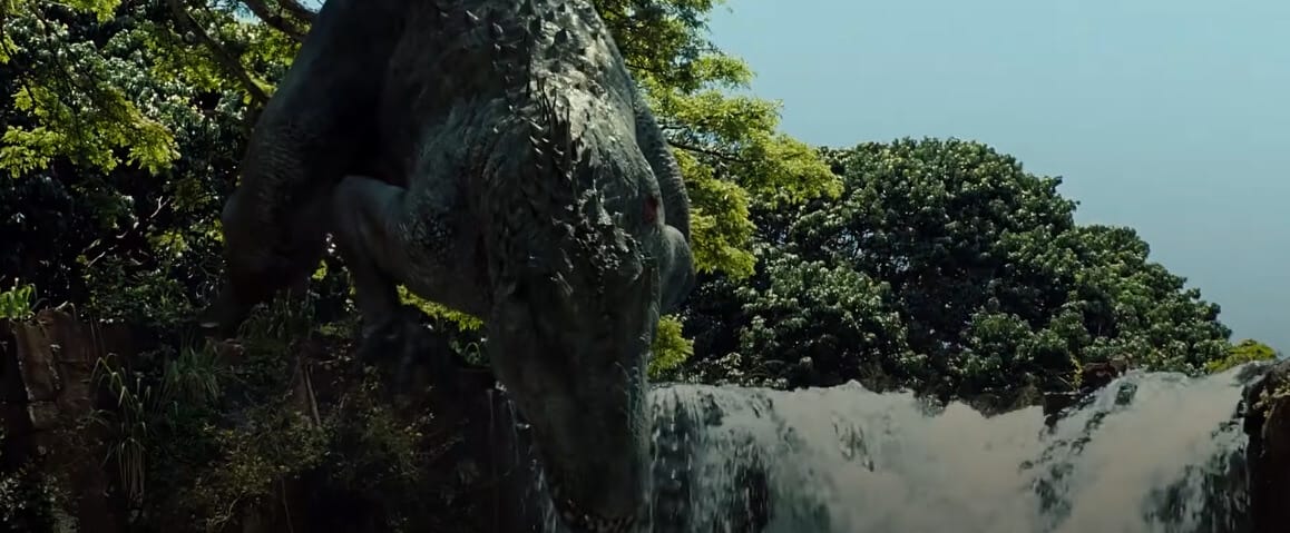 Jurassic World chute d'eau