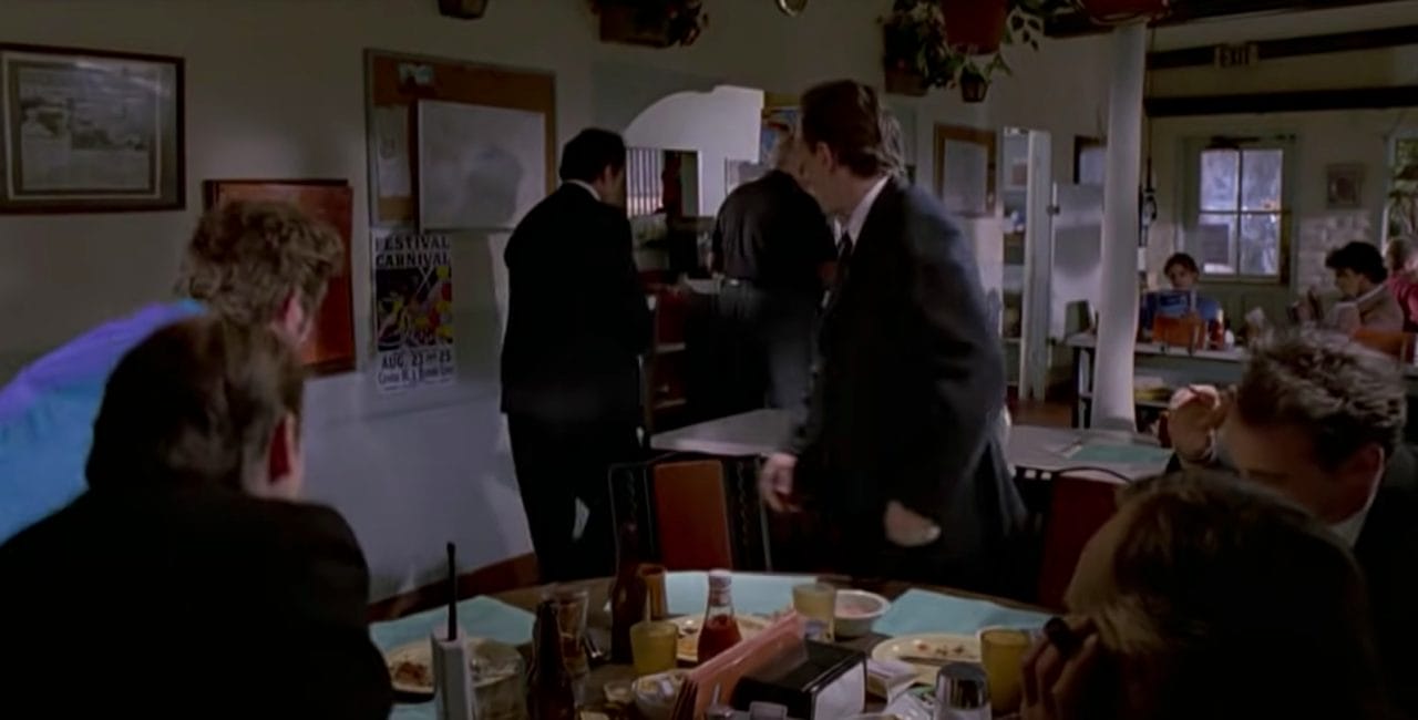 Scene at Pat & Lorraines Coffee Shop in Reservoir Dogs