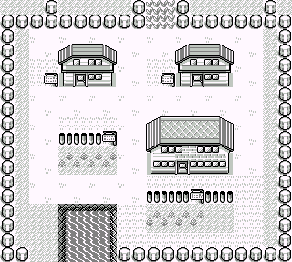 The Pallet Town in Pokémon red or blue