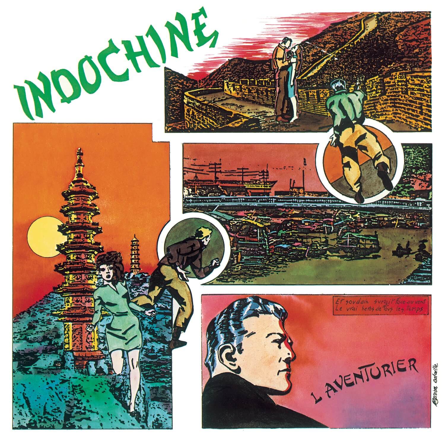 L'aventurier d'Indochine illustrated cover by Marion Bataille
